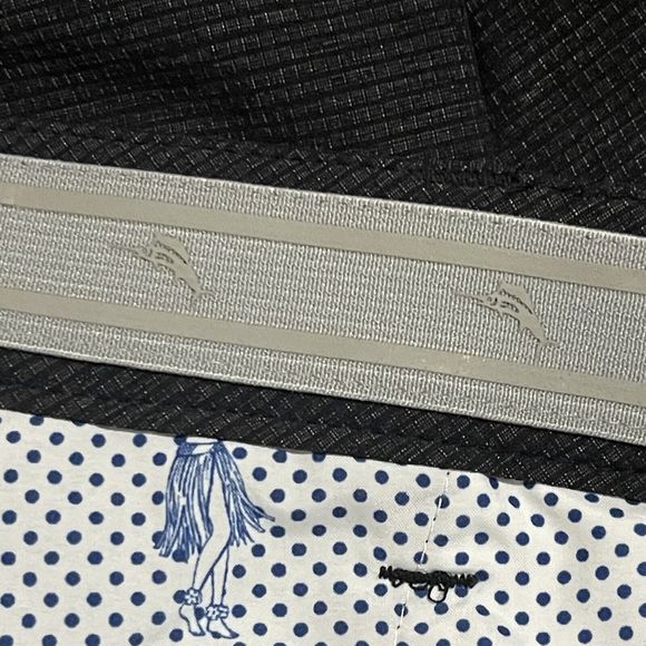 TOMMY BAHAMA Chip Shot IslandZone Shorts Size 32 Black 8-inch Golf Performance - Picture 5 of 9